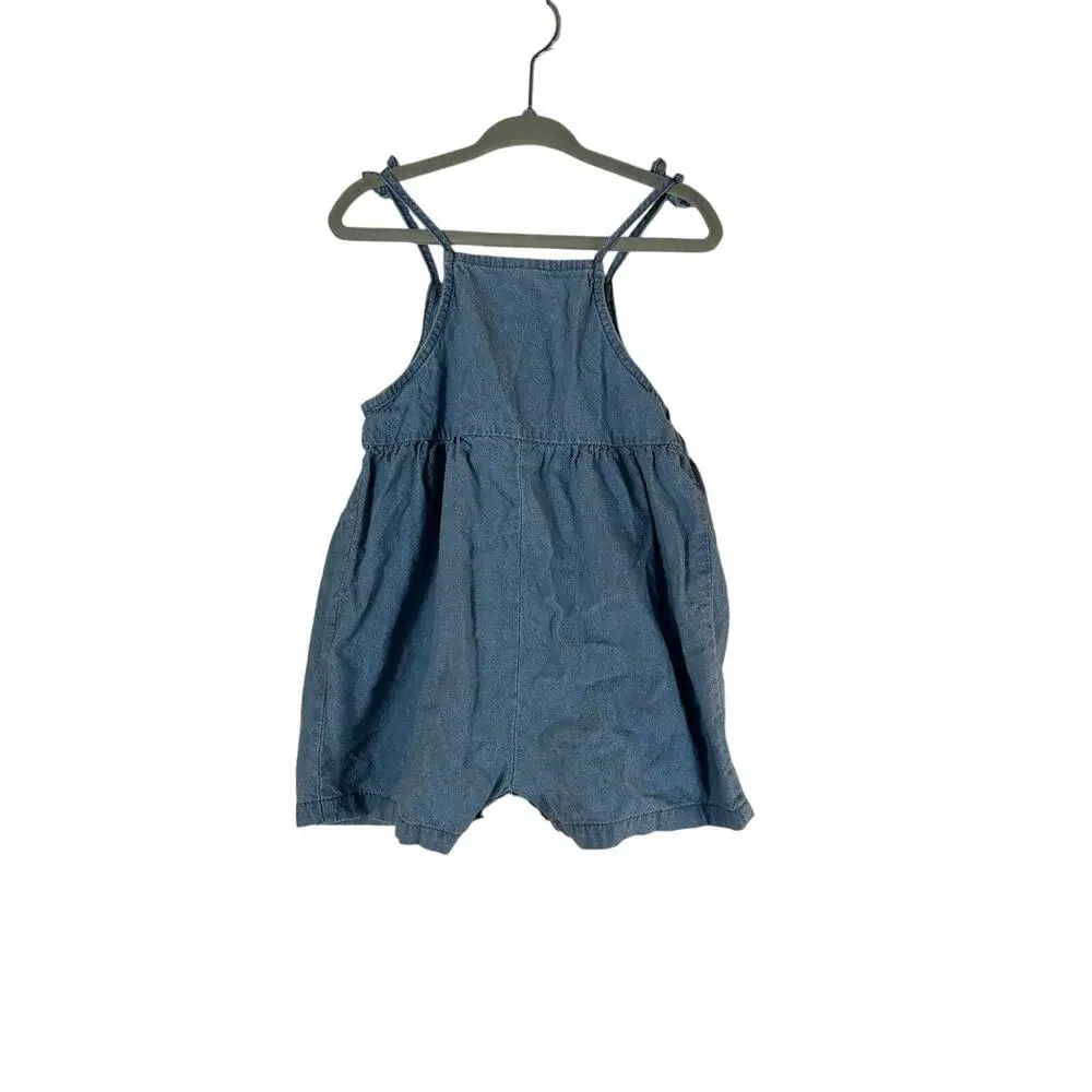 CARTER’S Girl’s Chambray Denim Romper / Size: 18 Months